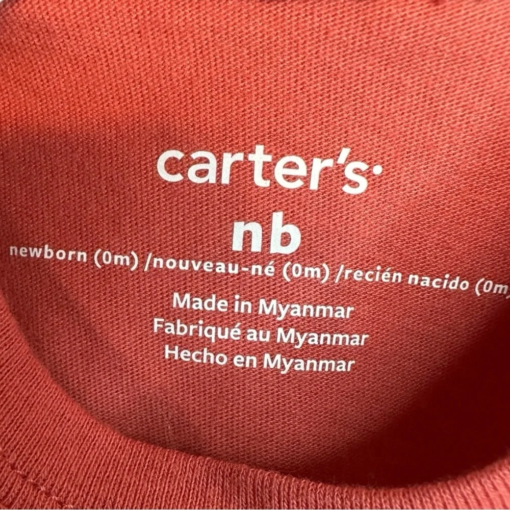 Carter's Orange Tank Top with Bear Design